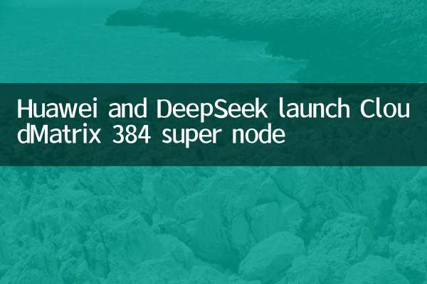 Huawei and DeepSeek launch CloudMatrix 384 super node