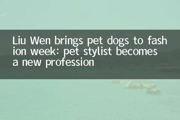 Liu Wen brings pet dogs to fashion week: pet stylist becomes a new profession