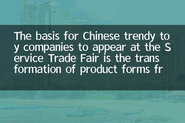 The basis for Chinese trendy toy companies to appear at the Service Trade Fair is the transformation of product forms from toys to cultural symbols.