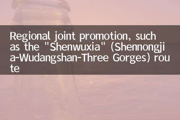 Regional joint promotion, such as the 