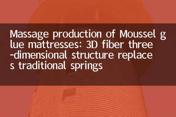 Massage production of Moussel glue mattresses: 3D fiber three-dimensional structure replaces traditional springs