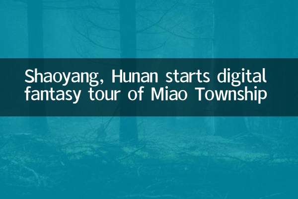 Shaoyang, Hunan starts digital fantasy tour of Miao Township