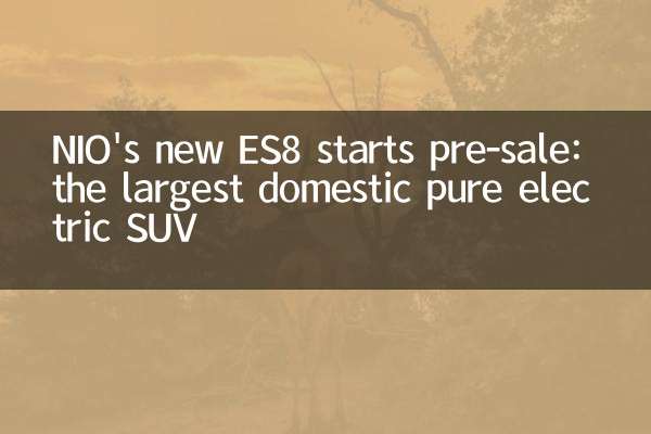 NIO's new ES8 starts pre-sale: the largest domestic pure electric SUV
