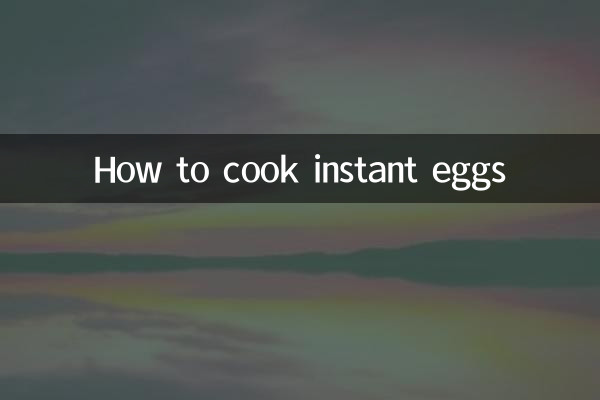 Cómo cocinar huevos instantáneos