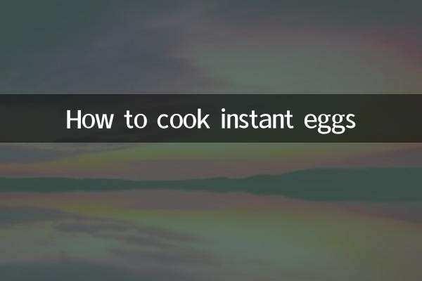 Cómo cocinar huevos instantáneos