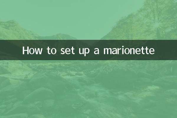Come impostare una marionetta