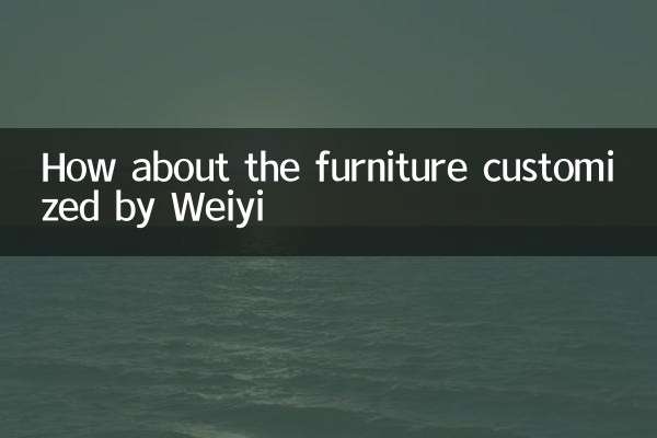 How about the furniture customized by Weiyi