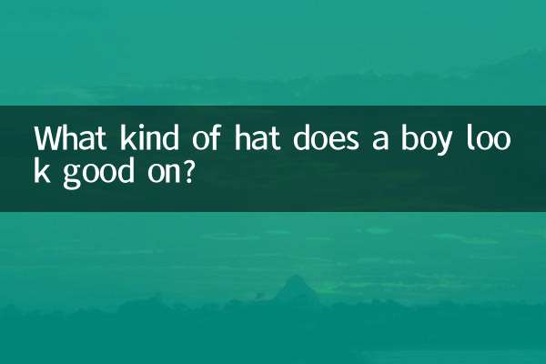 Sur quel genre de chapeau un garçon est-il beau ?