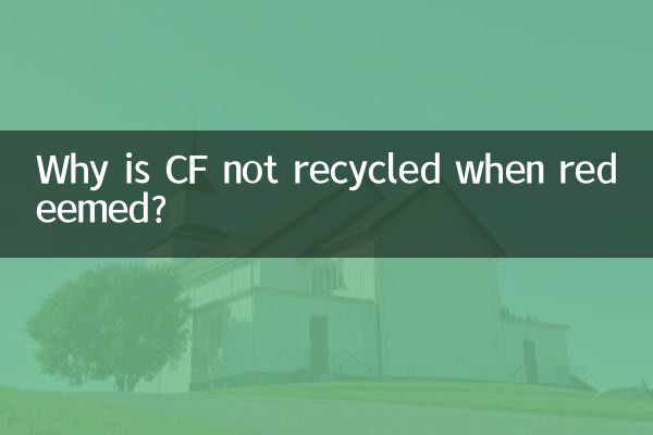 Why is CF not recycled when redeemed?