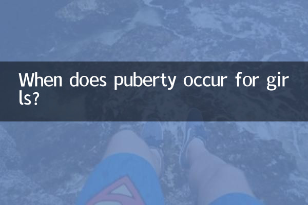 Quando ocorre a puberdade para as meninas?
