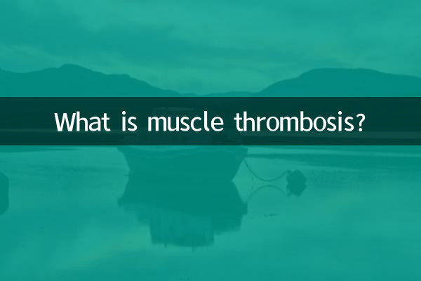 O que é trombose muscular?