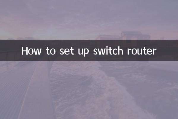 How to set up switch router