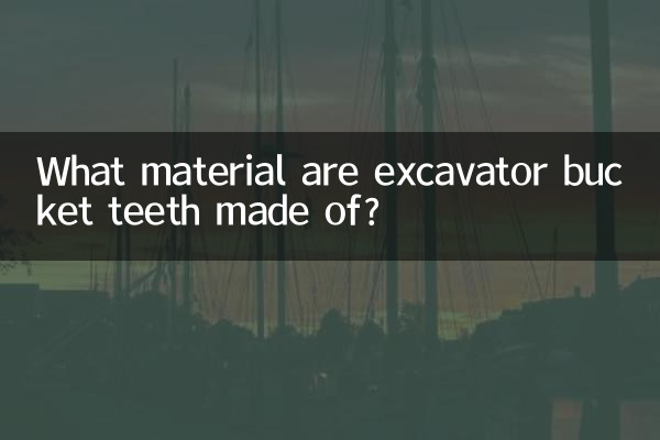 খননকারী বালতি দাঁত কোন উপাদান দিয়ে তৈরি?