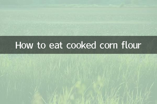 Como comer farinha de milho cozida