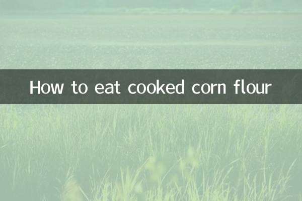 Como comer farinha de milho cozida