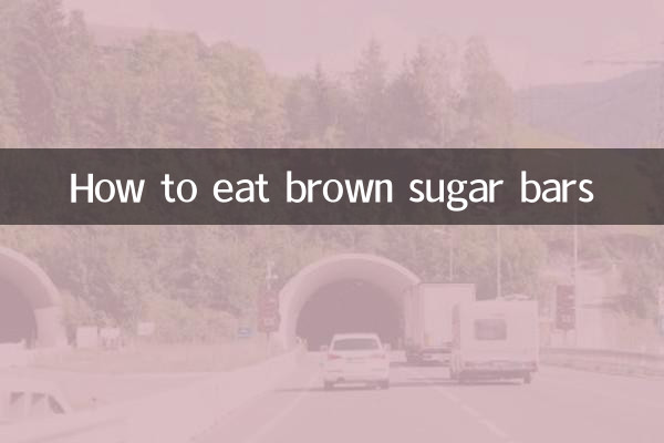 Wie man braune Zuckerriegel isst