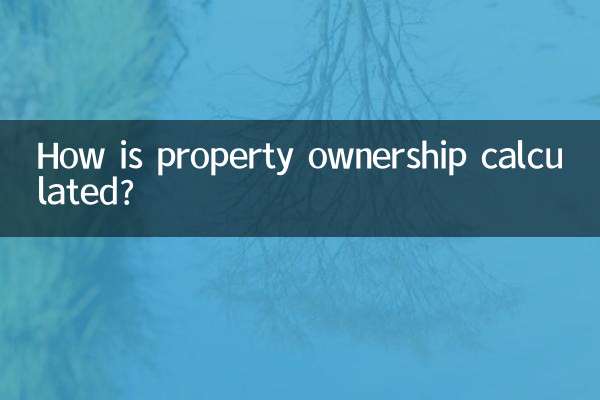 संपत्ति के स्वामित्व की गणना कैसे की जाती है?