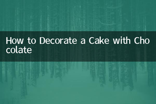 Cómo decorar un pastel con chocolate