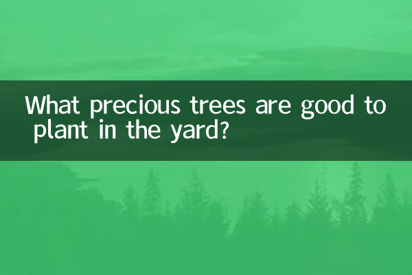 Que árvores preciosas são boas para plantar no quintal?