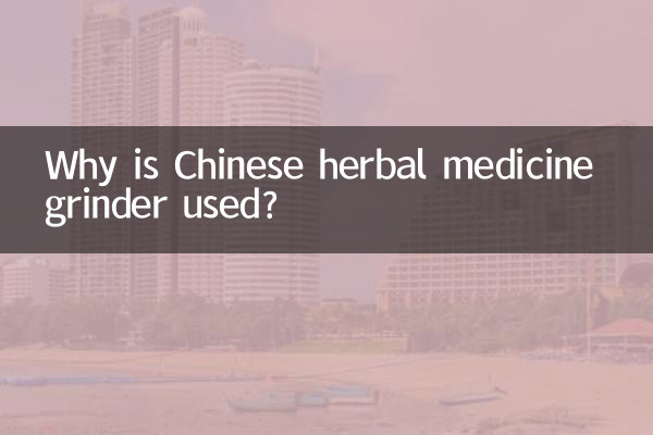 Why is Chinese herbal medicine grinder used?