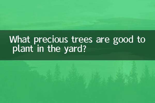 院子裡種什麼名貴樹好