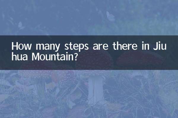 How many steps are there in Jiuhua Mountain?