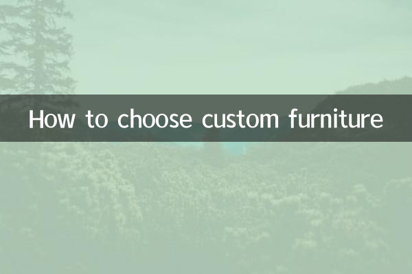 So wählen Sie individuelle Möbel aus