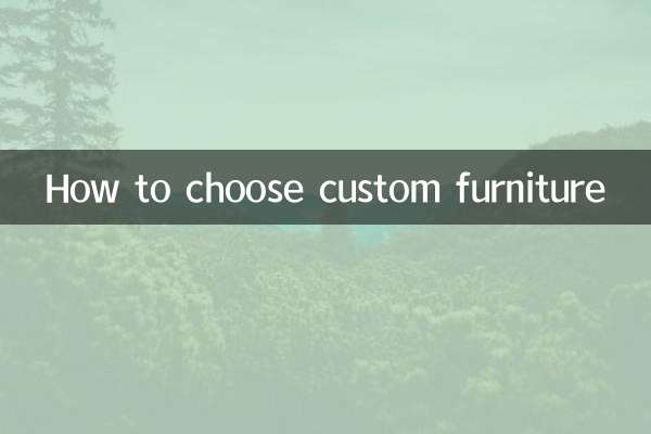 कस्टम फ़र्निचर कैसे चुनें