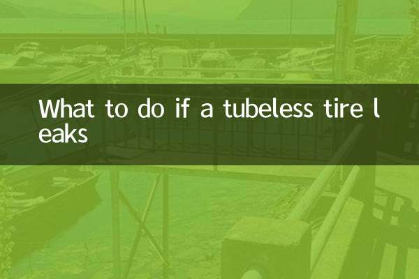 Cosa fare se uno pneumatico tubeless perde