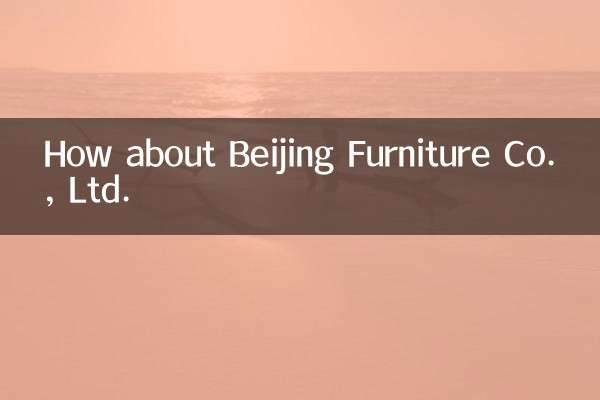 Che ne dici di Beijing Furniture Co., Ltd.