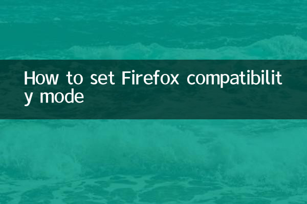 فائر فاکس مطابقت وضع کو کیسے مرتب کریں