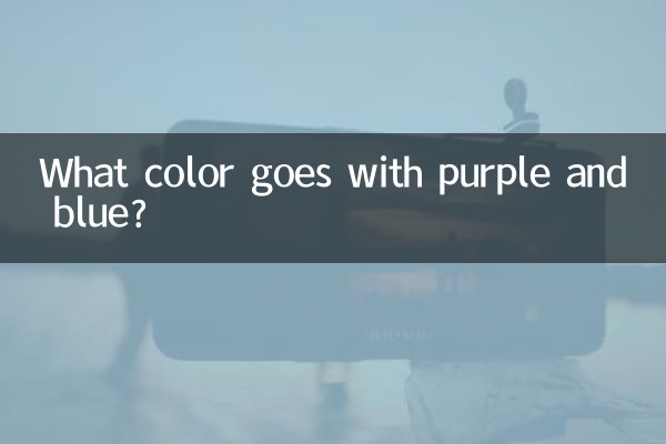 Welche Farbe passt zu Lila und Blau?