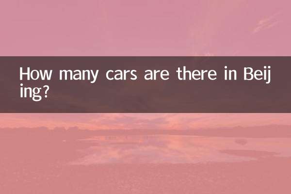 Сколько машин в Пекине?