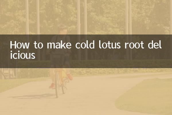 Wie man kalte Lotuswurzel köstlich macht