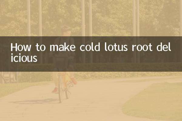 Wie man kalte Lotuswurzel köstlich macht