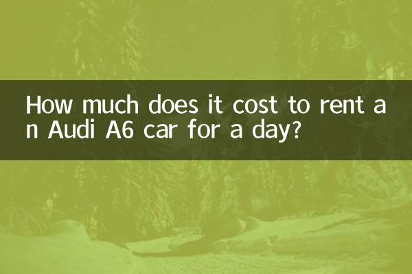 How much does it cost to rent an Audi A6 car for a day?
