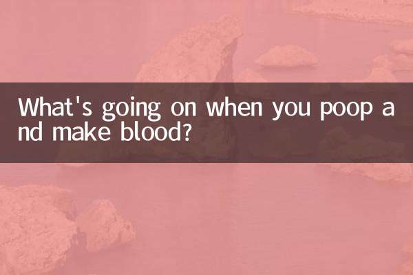 What's going on when you poop and make blood?