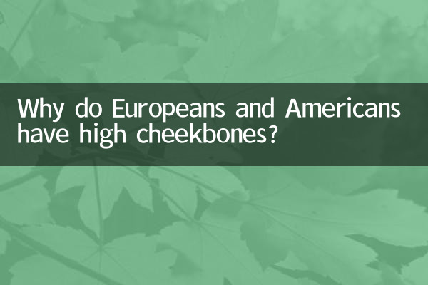 Why do Europeans and Americans have high cheekbones?