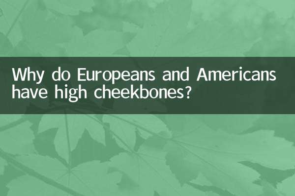 Why do Europeans and Americans have high cheekbones?