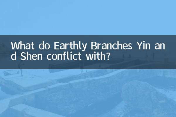 Womit stehen die Erdzweige Yin und Shen im Konflikt?