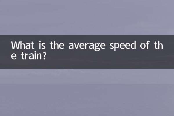 火車時速一般多少