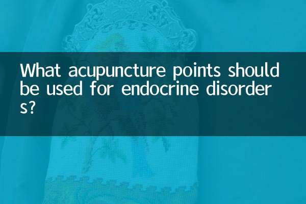 Quali punti di agopuntura dovrebbero essere utilizzati per i disturbi endocrini?