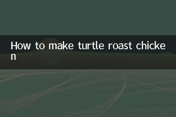 Como fazer frango assado com tartaruga