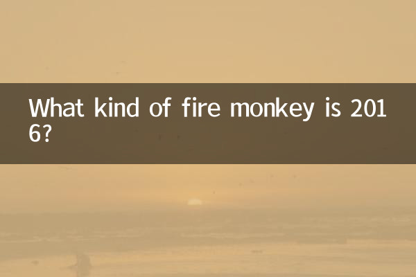 Quel genre de singe de feu est 2016 ?