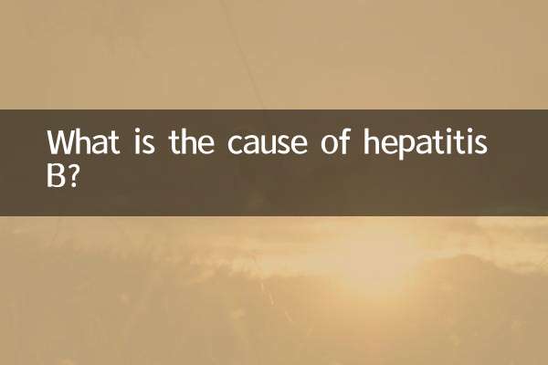 What is the cause of hepatitis B?