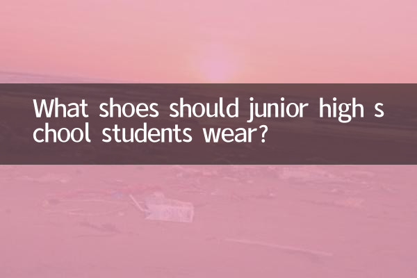 中学生はどんな靴を履けばいいのでしょうか？