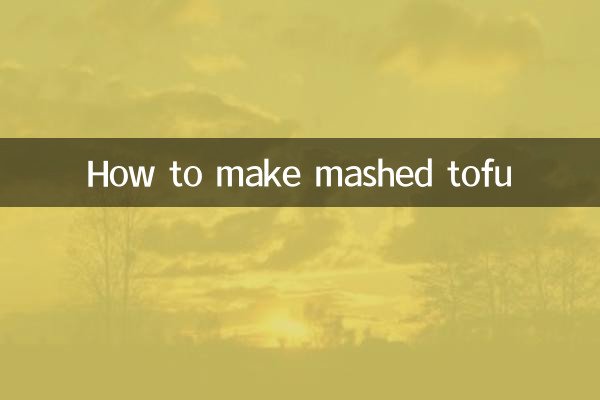 Come preparare il purè di tofu