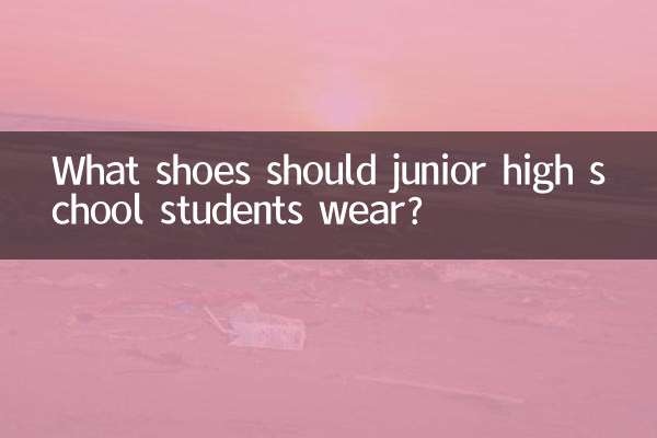 जूनियर हाई स्कूल के छात्रों को कौन से जूते पहनने चाहिए?