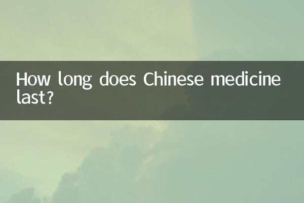 Quanto dura la medicina cinese?