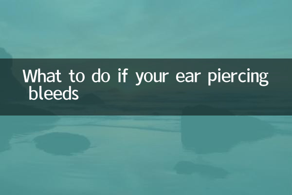 O que fazer se o piercing na orelha sangrar